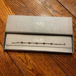 Zales Gold and Brown Bracelet